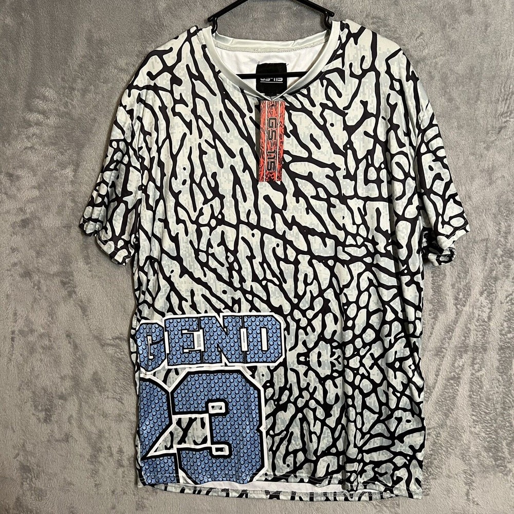 New Legend #23 GS 115 Mens All Over‎ Print Graphic T-shirt Size Large